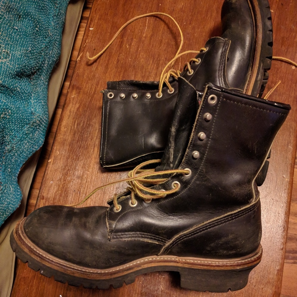 Red Wing Work Logger Motorcycle Boots 10.5 E